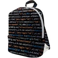 Close Up Code Coding Computer Zip Up Backpack by Amaryn4rt