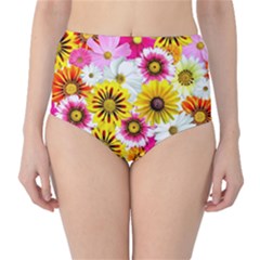 Flowers Blossom Bloom Nature Plant Classic High-waist Bikini Bottoms by Amaryn4rt