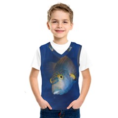 Fish Blue Animal Water Nature Kids  Basketball Tank Top by Amaryn4rt