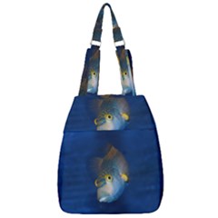 Fish Blue Animal Water Nature Center Zip Backpack by Amaryn4rt