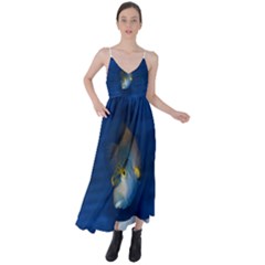 Fish Blue Animal Water Nature Tie Back Maxi Dress by Amaryn4rt