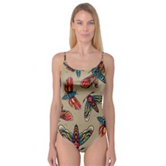 Tattoos Colorful Seamless Pattern Camisole Leotard  by Amaryn4rt
