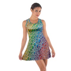 Bubbles Rainbow Colourful Colors Cotton Racerback Dress by Amaryn4rt