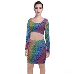 Bubbles Rainbow Colourful Colors Top And Skirt Sets