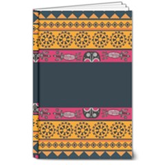 Pattern Ornaments Africa Safari Summer Graphic 8  X 10  Hardcover Notebook
