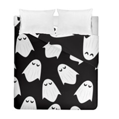 Ghost Halloween Pattern Duvet Cover Double Side (full/ Double Size) by Amaryn4rt