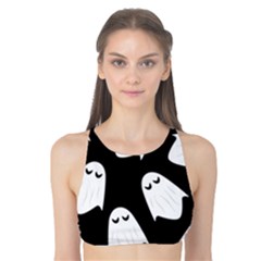 Ghost Halloween Pattern Tank Bikini Top by Amaryn4rt