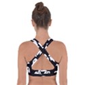 Ghost Halloween Pattern Cross Back Sports Bra View2