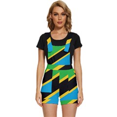 Flag Of Tanzania Short Overalls by Amaryn4rt