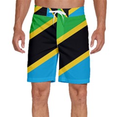 Flag Of Tanzania Men s Beach Shorts