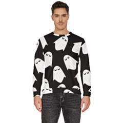 Ghost Halloween Pattern Men s Fleece Sweatshirt by Amaryn4rt