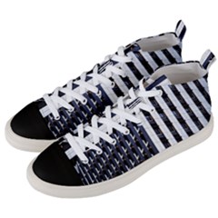 Architecture-building-pattern Men s Mid-top Canvas Sneakers by Amaryn4rt