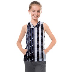 Architecture-building-pattern Kids  Sleeveless Hoodie by Amaryn4rt