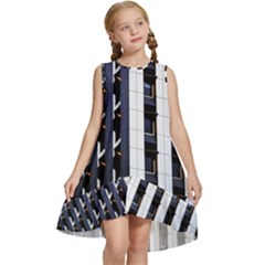 Architecture-building-pattern Kids  Frill Swing Dress by Amaryn4rt
