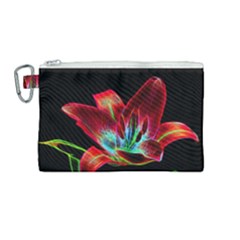 Flower Pattern-design-abstract-background Canvas Cosmetic Bag (medium) by Amaryn4rt