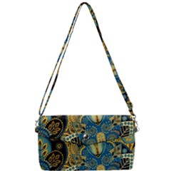 Retro Ethnic Background Pattern Vector Removable Strap Clutch Bag