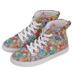 Retro Ethnic Background Pattern Vector Men s Hi-top Skate Sneakers by Amaryn4rt