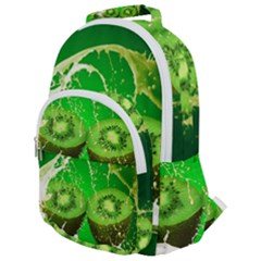 Kiwi Fruit Vitamins Healthy Cut Rounded Multi Pocket Backpack by Amaryn4rt