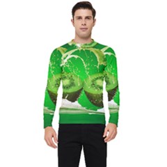 Kiwi Fruit Vitamins Healthy Cut Men s Long Sleeve Rash Guard