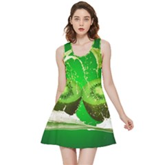 Kiwi Fruit Vitamins Healthy Cut Inside Out Reversible Sleeveless Dress