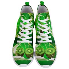 Kiwi Fruit Vitamins Healthy Cut Men s Lightweight High Top Sneakers by Amaryn4rt