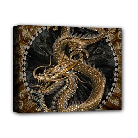 Dragon Pentagram Deluxe Canvas 14  X 11  (stretched) by Amaryn4rt