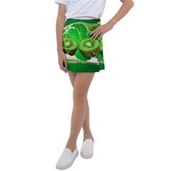 Kiwi Fruit Vitamins Healthy Cut Kids  Tennis Skirt