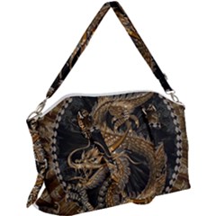 Dragon Pentagram Canvas Crossbody Bag by Amaryn4rt
