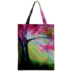 Forests Stunning Glimmer Paintings Sunlight Blooms Plants Love Seasons Traditional Art Flowers Sunsh Zipper Classic Tote Bag by Amaryn4rt