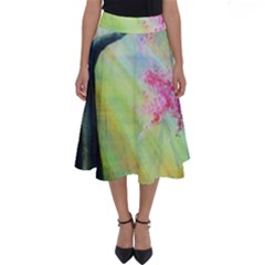 Forests Stunning Glimmer Paintings Sunlight Blooms Plants Love Seasons Traditional Art Flowers Sunsh Perfect Length Midi Skirt by Amaryn4rt