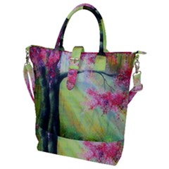 Forests Stunning Glimmer Paintings Sunlight Blooms Plants Love Seasons Traditional Art Flowers Sunsh Buckle Top Tote Bag by Amaryn4rt
