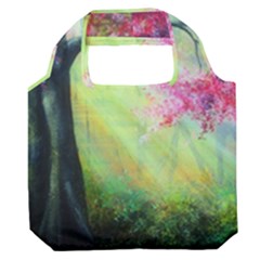 Forests Stunning Glimmer Paintings Sunlight Blooms Plants Love Seasons Traditional Art Flowers Sunsh Premium Foldable Grocery Recycle Bag by Amaryn4rt