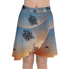 Hardest-frost-winter-cold-frozen Chiffon Wrap Front Skirt by Amaryn4rt