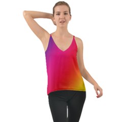 Rainbow Colors Chiffon Cami by Amaryn4rt