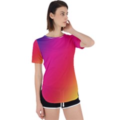 Rainbow Colors Perpetual Short Sleeve T-shirt by Amaryn4rt