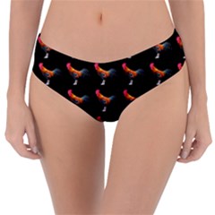 Background-pattern-chicken-fowl Reversible Classic Bikini Bottoms by Amaryn4rt