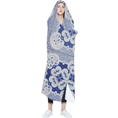 Ceramic-portugal-tiles-wall Wearable Blanket by Amaryn4rt