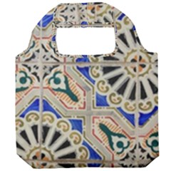 Ceramic-portugal-tiles-wall- Foldable Grocery Recycle Bag by Amaryn4rt