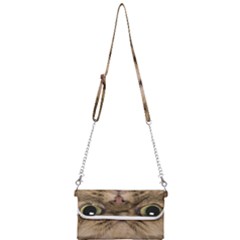 Cute Persian Catface In Closeup Mini Crossbody Handbag by Amaryn4rt