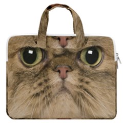 Cute Persian Catface In Closeup Macbook Pro 16  Double Pocket Laptop Bag  by Amaryn4rt