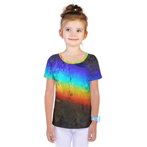 Rainbow-color-prism-colors Kids  One Piece T-shirt by Amaryn4rt