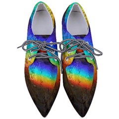 Rainbow-color-prism-colors Pointed Oxford Shoes by Amaryn4rt