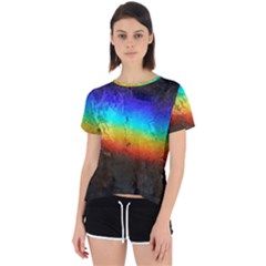 Rainbow-color-prism-colors Open Back Sport T-shirt