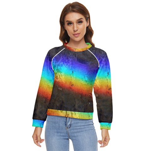 Rainbow-color-prism-colors Women s Long Sleeve Raglan T-shirt by Amaryn4rt