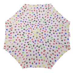 Paw Prints Background Straight Umbrellas by Amaryn4rt