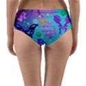 Butterfly Vector Background Reversible Mid-Waist Bikini Bottoms View4