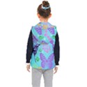 Butterfly Vector Background Kids  Hooded Puffer Vest View2