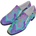 Butterfly Vector Background Women Slip On Heel Loafers View2