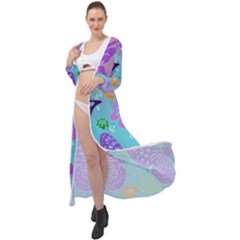 Butterfly Vector Background Maxi Chiffon Beach Wrap