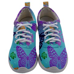 Butterfly Vector Background Mens Athletic Shoes